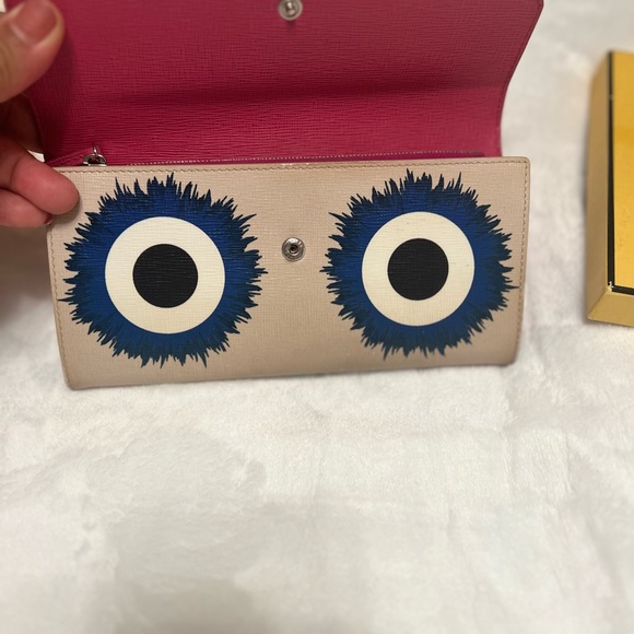 Fendi Monster Wallet with Crystal Brows - Picture 3 of 10